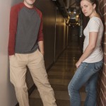 (R-L) Fox Rain Matthews and Alyssa Kay in "Disco Pigs." Photo by Allan Armstrong.